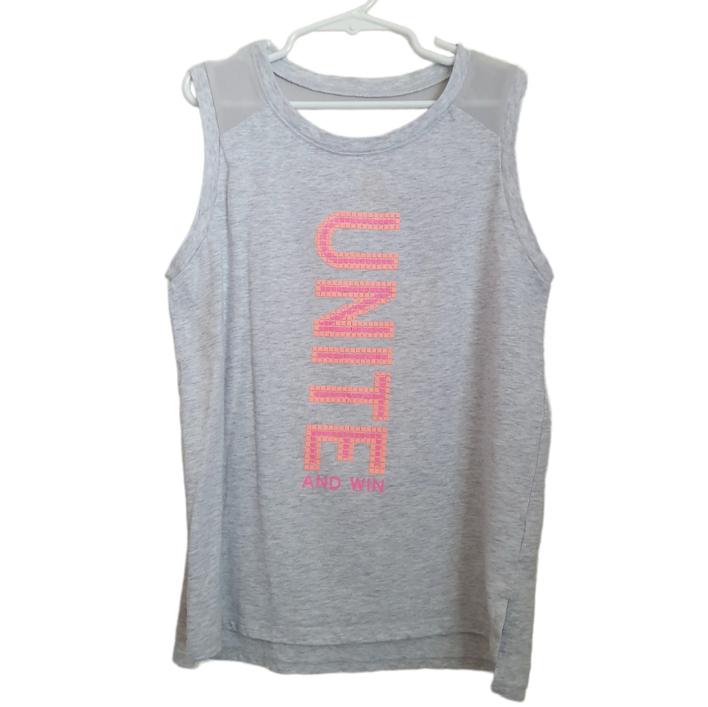 Athletic Works Girl's " Unite & Win" Tank Top. Sz L (10-12).
